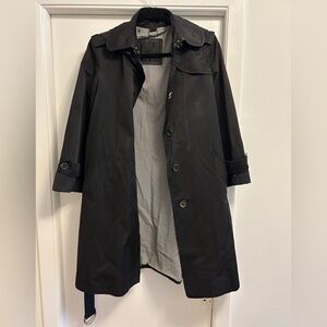 Thomas Burberry Black Women's Trench Coat